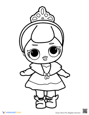 Lol Surprise Doll Coloring Pages Crystal Doll