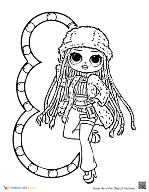 LOL OMG Dolls Snowlicious Coloring Pages