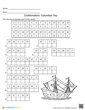 Columbus Day Codebreakers