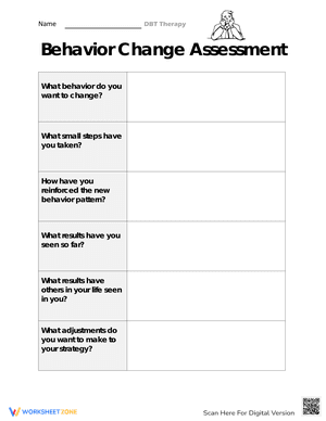 Behavior Change Assessment