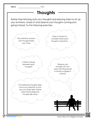 Charting Thoughts Worksheet