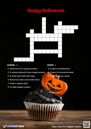 Happy Halloween Crossword Game