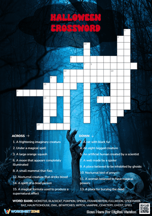 Halloween Creepy Crossword