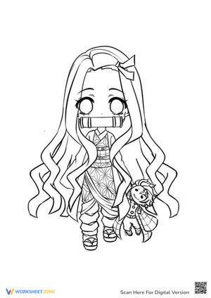 Nezuko Coloring Pages