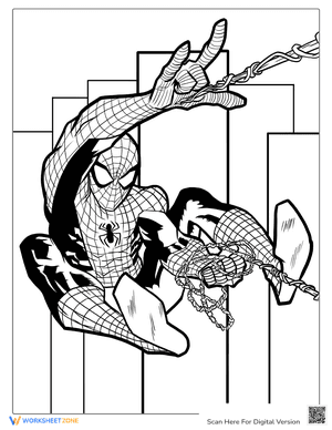 Spider Man With Web Slinger In City