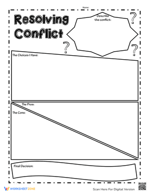 Graphic Organizer Resolving Conflicts