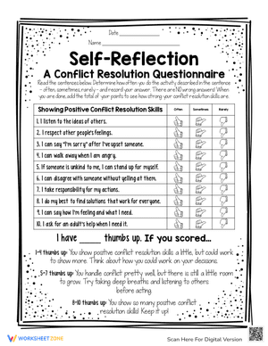 Conflict Resolution_Self Reflection