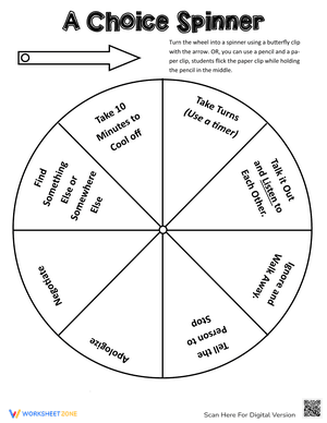 Conflict Resolution Choice Spinner