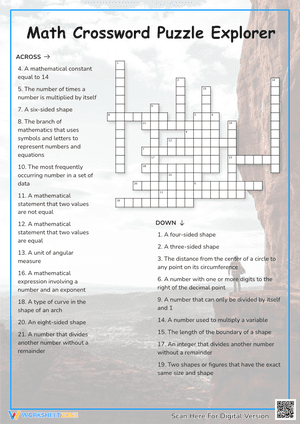 Math Crossword Puzzle Explorer