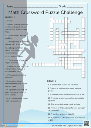 Math Crossword Puzzle Challenge