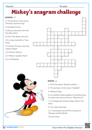Mickey's Anagram Challenge