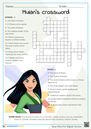 Mulan's Crossword