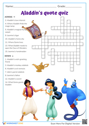 Aladdin's quote quiz