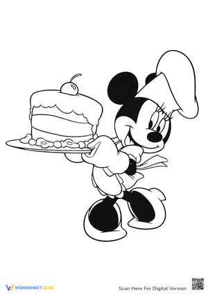 Minnie Mouse Serving Cake