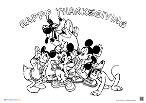 Happy Thanksgiving with Mickey and Friends
