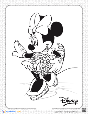 Minnie Mouse Holding a Cornucopia