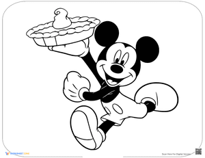 Mickey Mouse with Pie