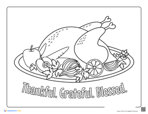 Thankful, Grateful, Blessed Turkey Dinner