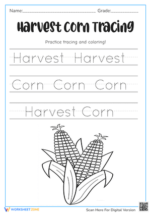 Harvest Corn Tracing
