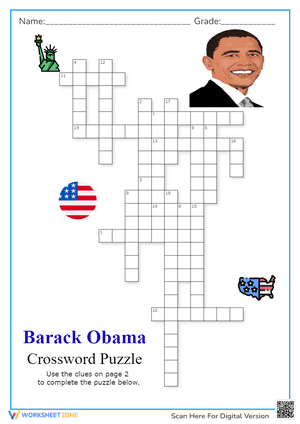 Barack Obama Crossword Puzzle