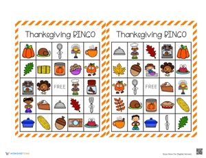 Thanksgiving Bingo Printable 1