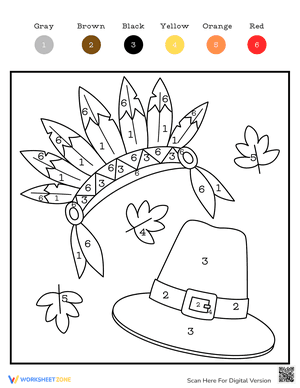 Thanksgiving Color by Number 7