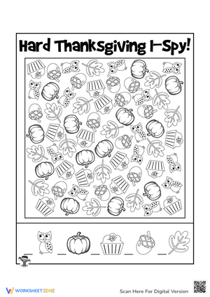 Hard Thanksgiving I Spy Game 2