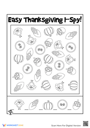Easy Thanksgiving I Spy Game 1
