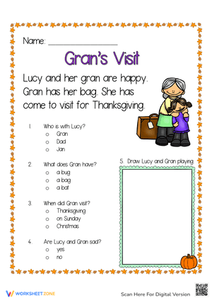 Thanksgiving Reading Grans Visit