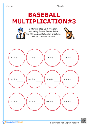 Baseball Multiplication #3