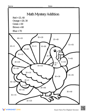 Thanksgiving Turkey Mystery Addtion
