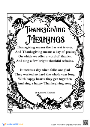 Thanksgiving Meanings