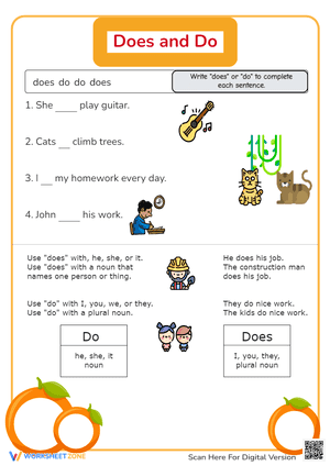 Simple Verbs: Does and Do