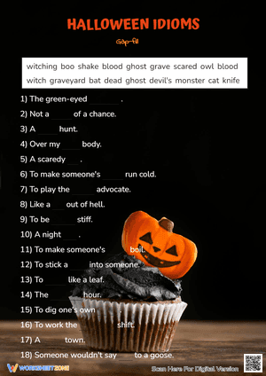 Halloween Idioms Gap-fill