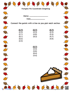 Thanksgiving Coordinate Graph Mystery Picture