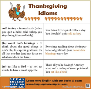 Thanksgiving Idioms 2