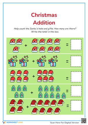 Christmas Addition Practice 2