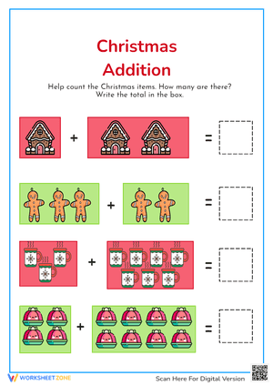 Christmas Addition Practice 3