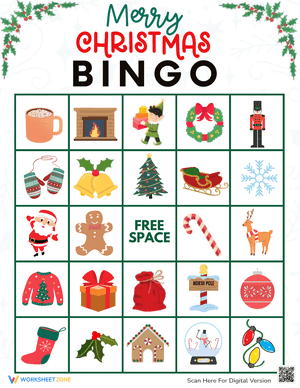 Merry Christmas Bingo Game 17