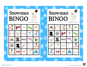 Snowman Bingo 4
