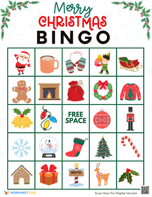 Merry Christmas Bingo Game 8