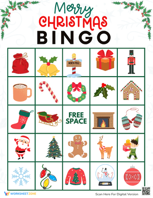 Merry Christmas Bingo Game 20