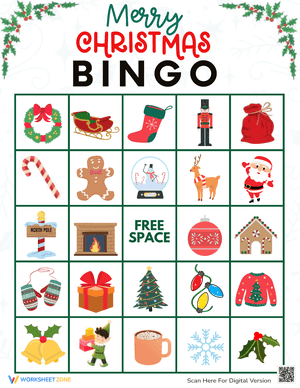 Merry Christmas Bingo Game 7