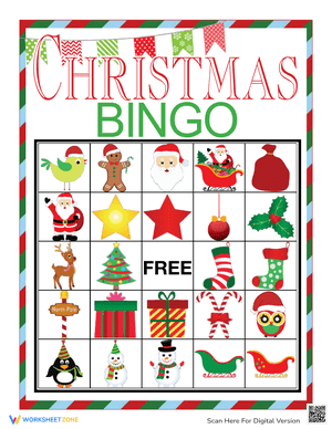Christmas Bingo Card 5