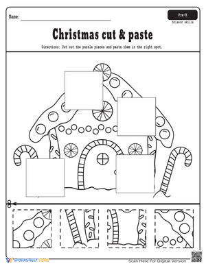 Christmas cut & paste 3