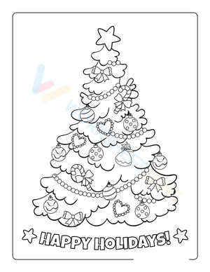 Happy Holidays Christmas Tree