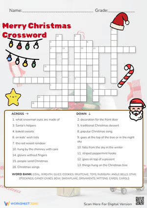 Merry Christmas Crossword