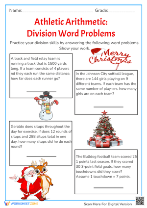 Athletic Arithmetic: Division Word Problems