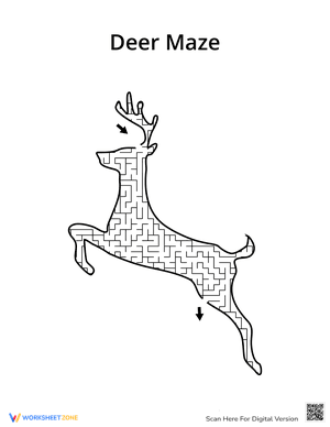 Deer Shaped Maze