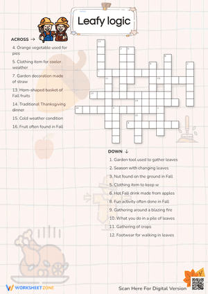 Leafy Logic Crossword